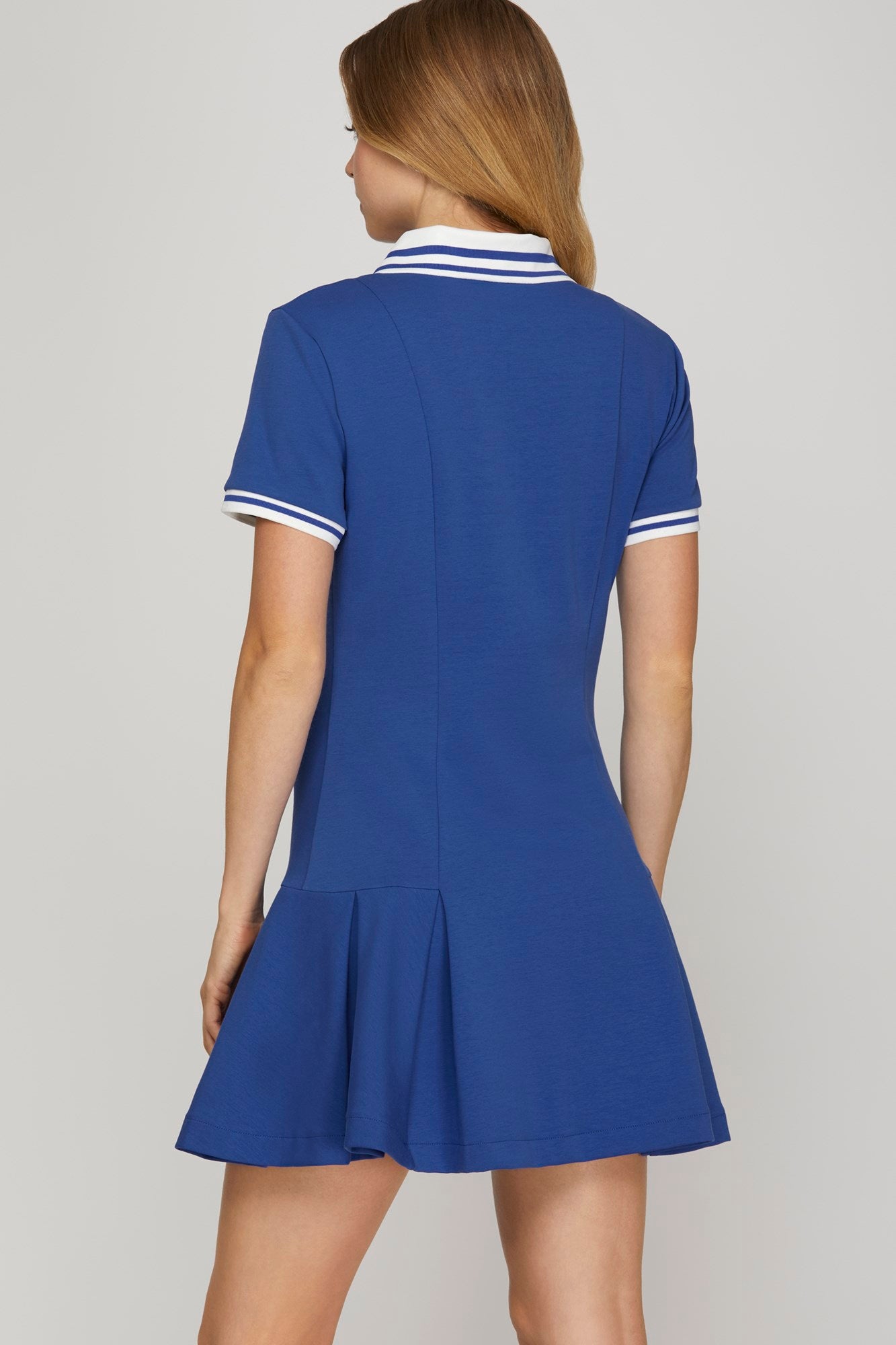 Blue and White Dress