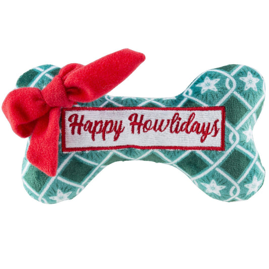 Happy Howlidays Bone - Stocking Stuffer Christmas Dog Toy