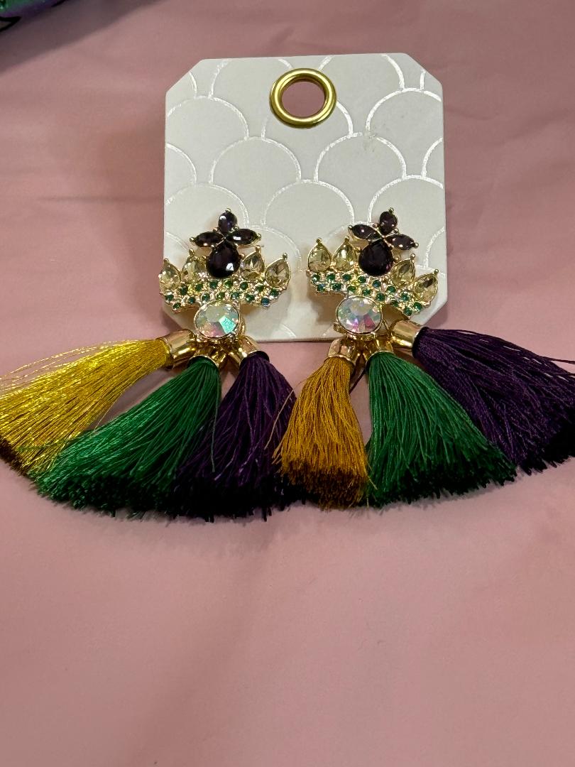 Mardi Gras Earrings