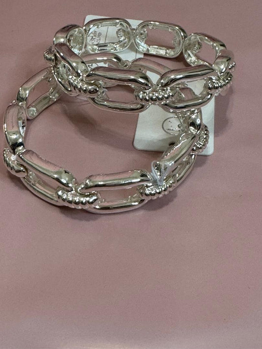 Silver Chain Stretch Bracelet